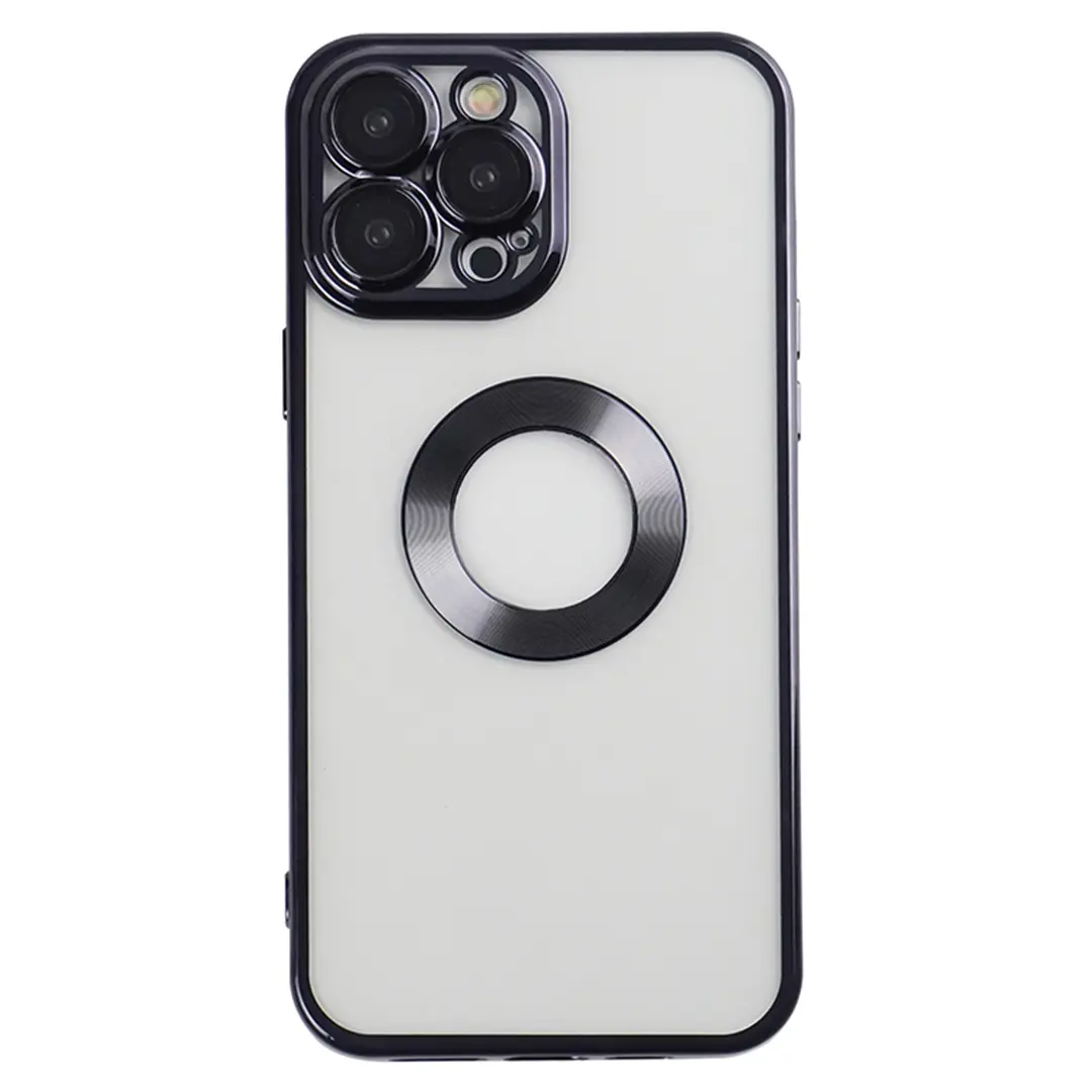 iPhone 15 Pro Clear Case with Camera Protection Black